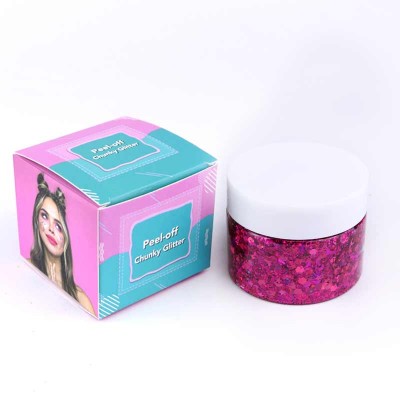 Face Body Hair and Nail Glitter Colors Holographic Chunky Glitter Fix Gel