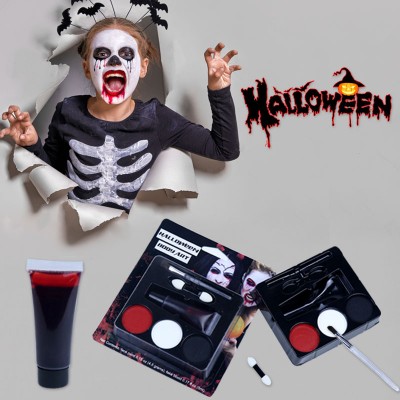 Water based halloween party supplies  professional face paint fake blood kit