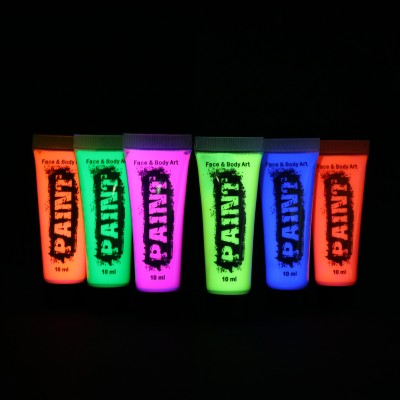 Super bright  temporary water based uv face body paint